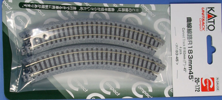 Curved Track R183-45°