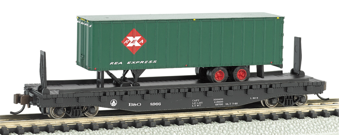 52` Piggyback Flatcar N – All American Trains