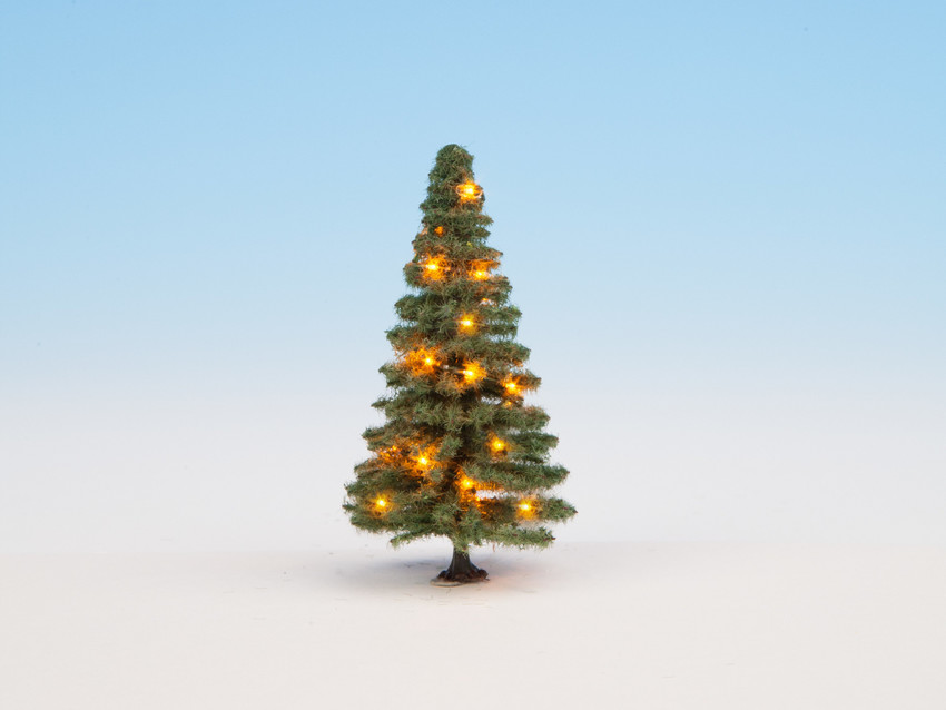 Beleuchteter Weihnachtsbaum grün