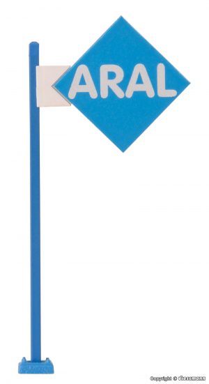 ARAL-Schild mit LED-Beleuchtung