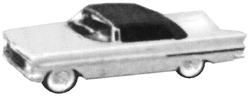 1959 Chevy Impala Convertible (white metal)